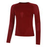 Warm Longsleeve Damen-rot