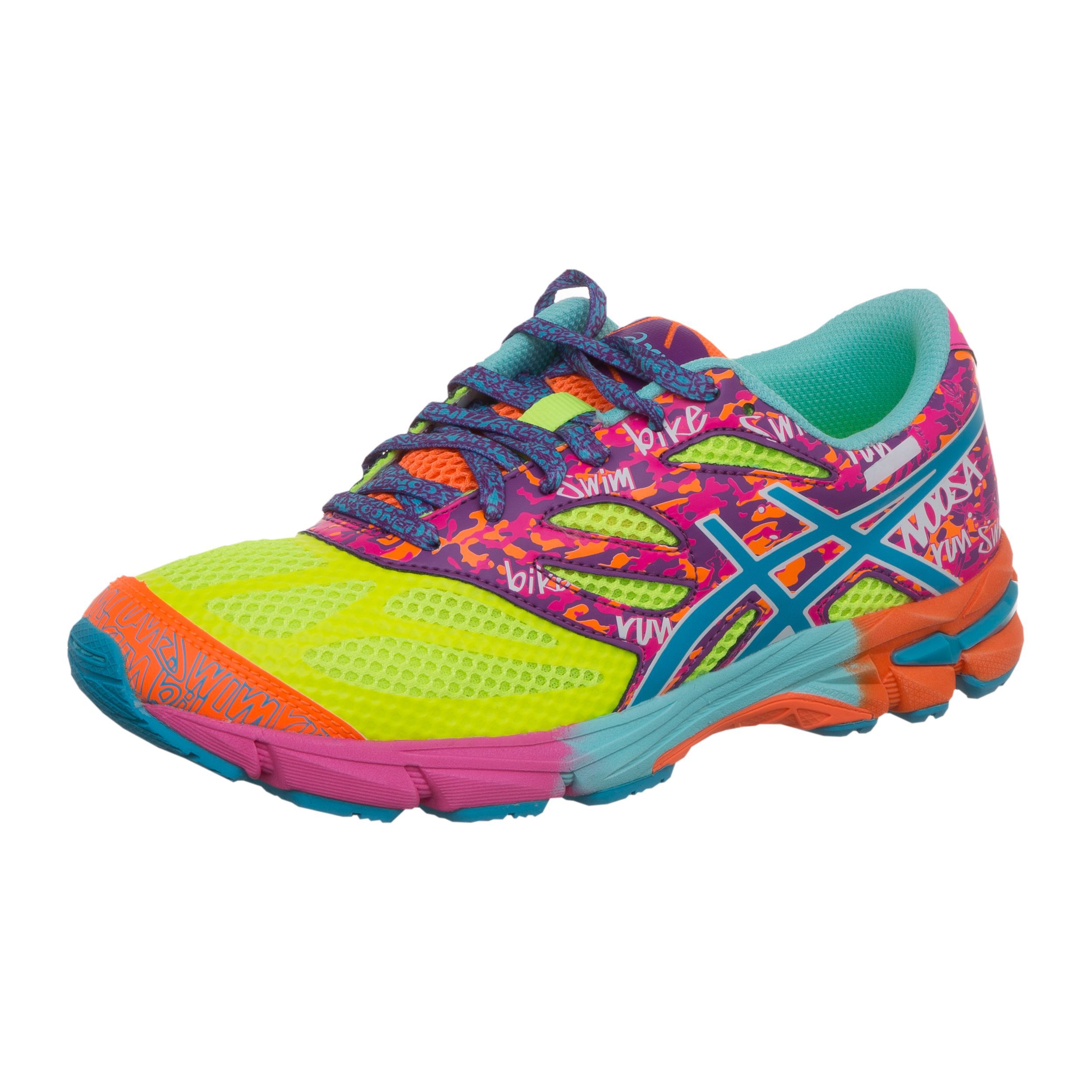 Gel Noosa Tri 10 GS Wettkampfschuh Kinder Neongelb Neonpink