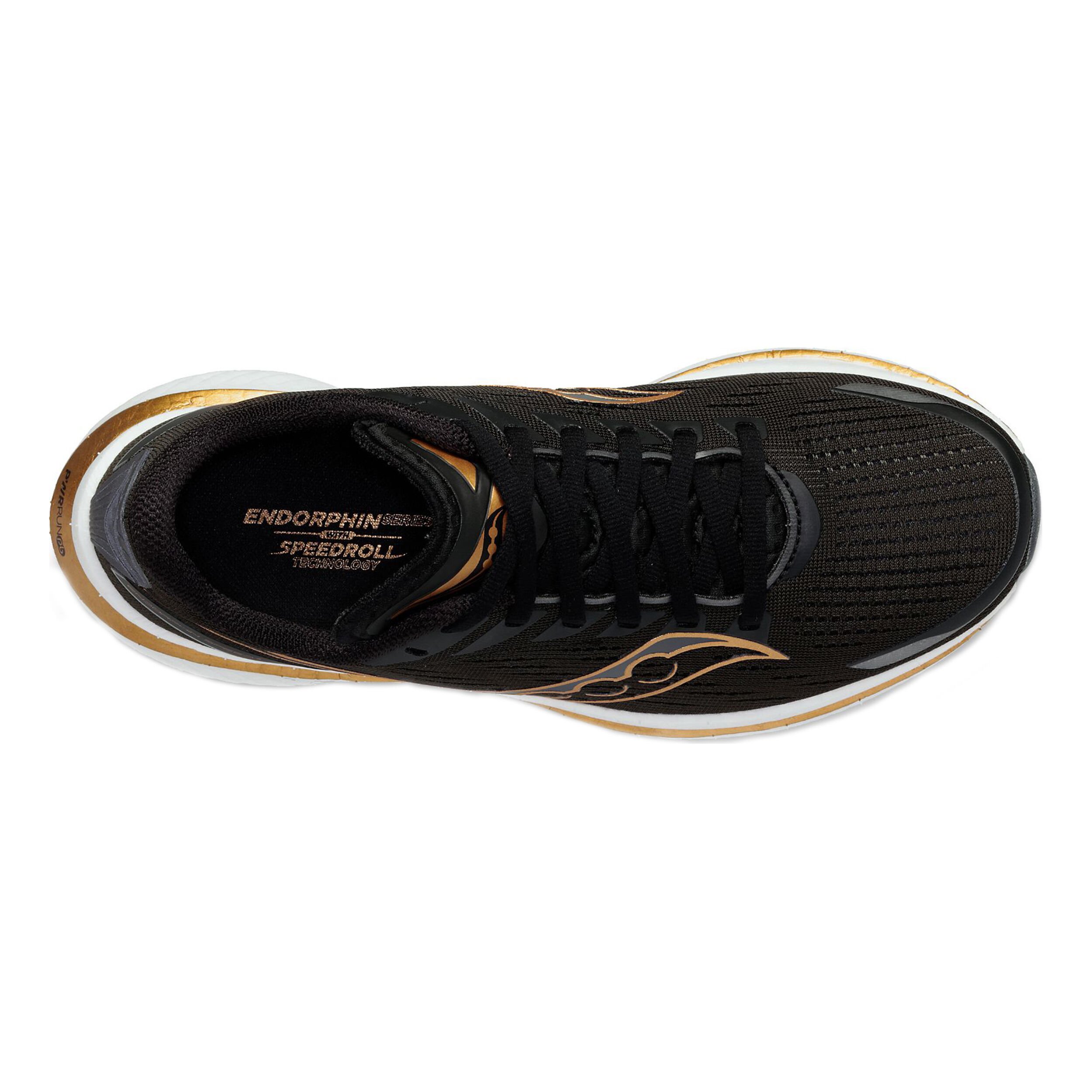 Black and gold saucony discount