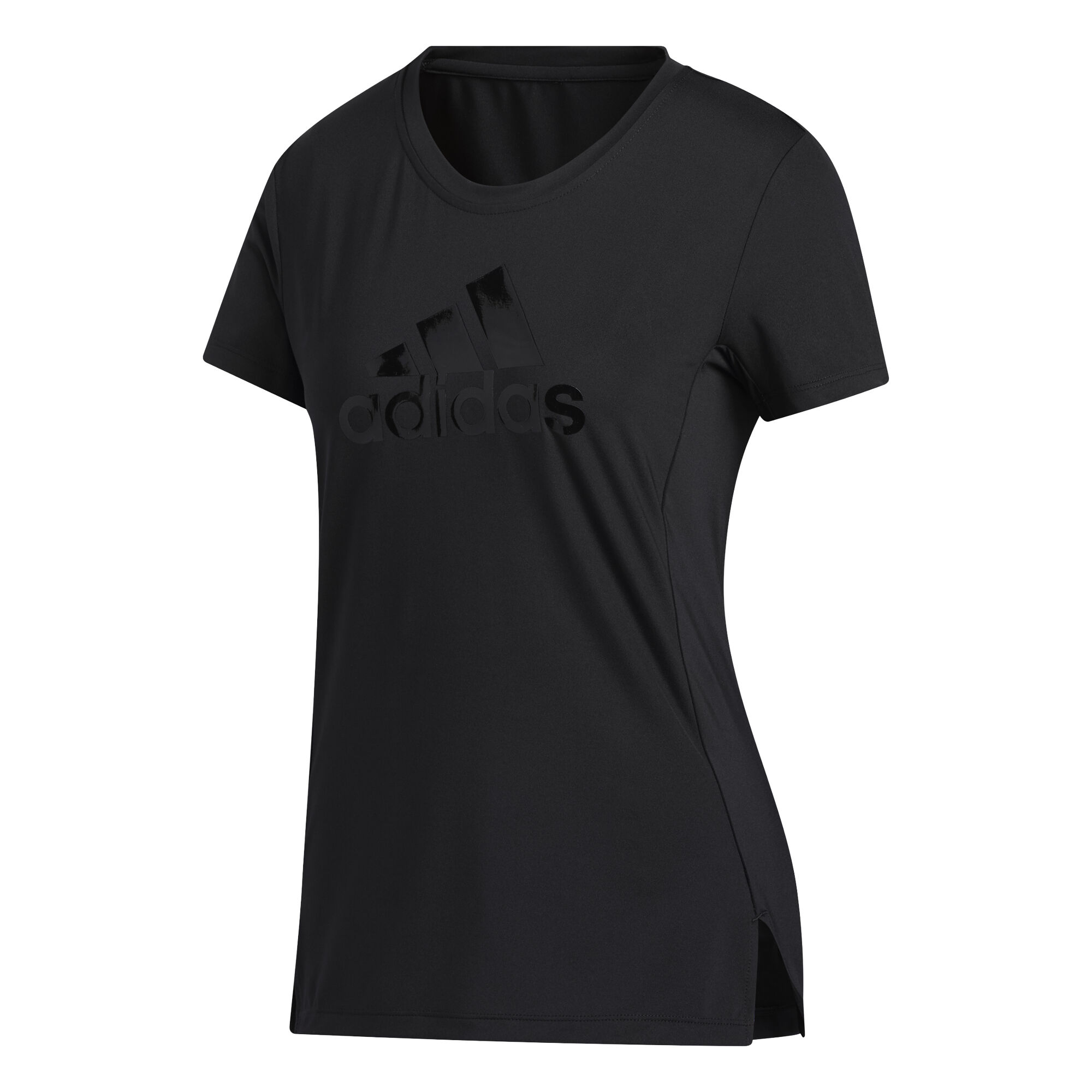 adidas Glam On Badge Of Sport Glitzer T Shirt Damen Schwarz Schwarz Glanzend online kaufen Running Point DE