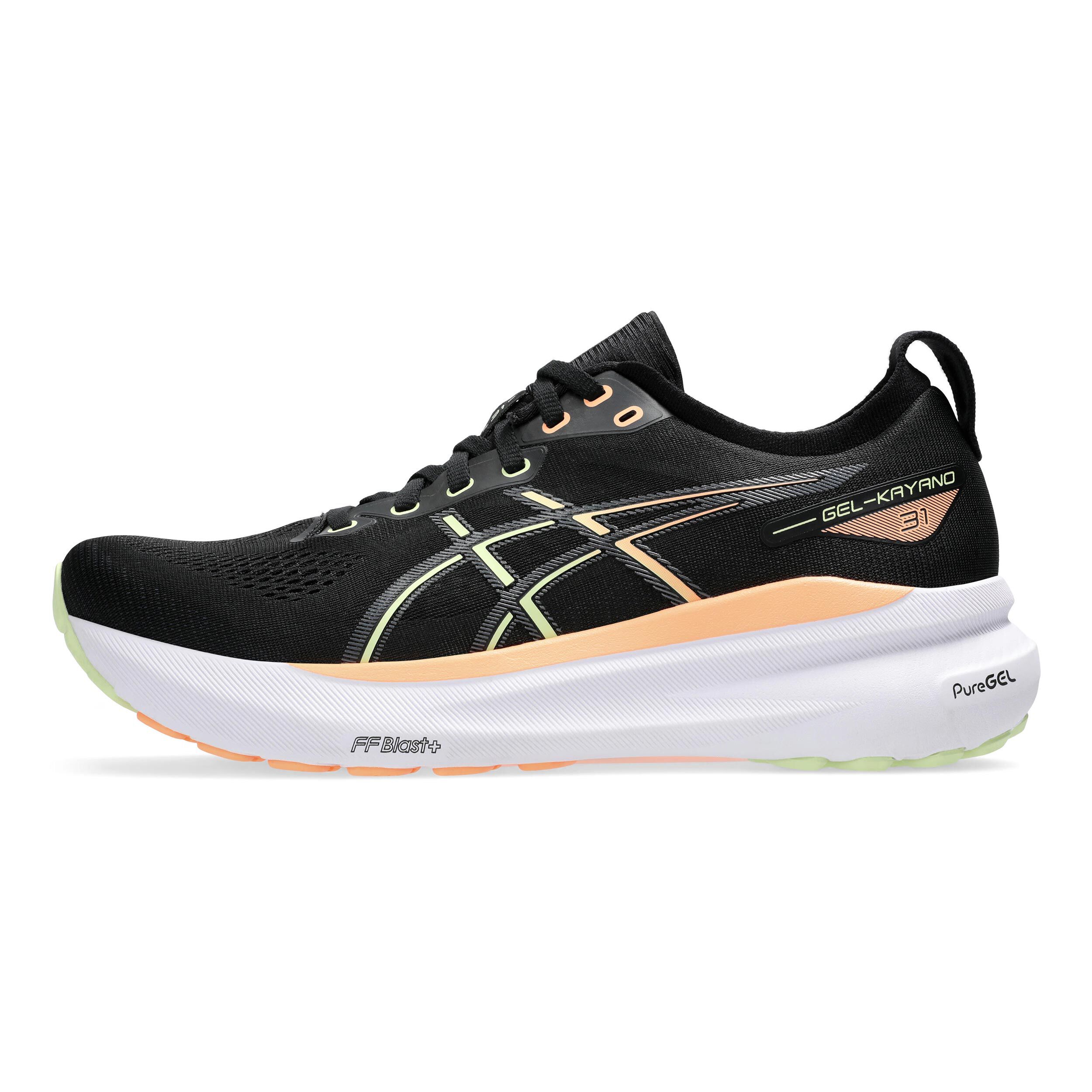ASICS Gel Kayano 31 Stabilitatsschuh Herren Schwarz Orange online kaufen Running Point DE