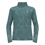 Odlo Bekleidung Odlo Zeroweight Print Laufjacke Herren-Blaugrau