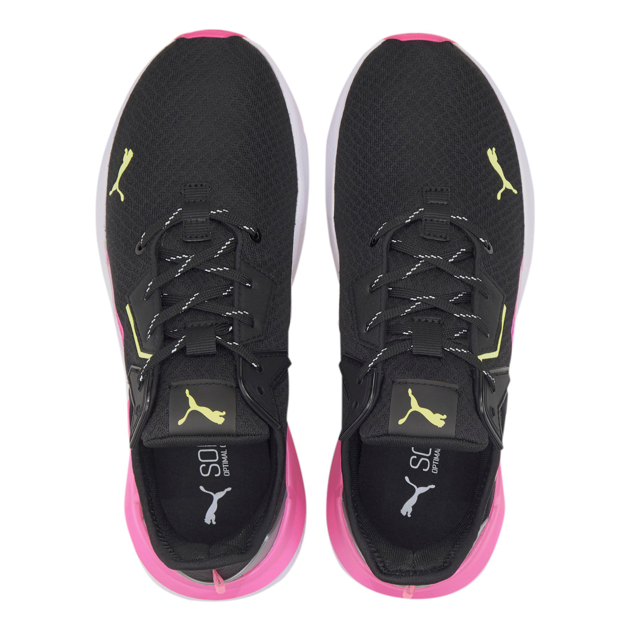 Platinum Metallic Sneaker Damen Schwarz Pink