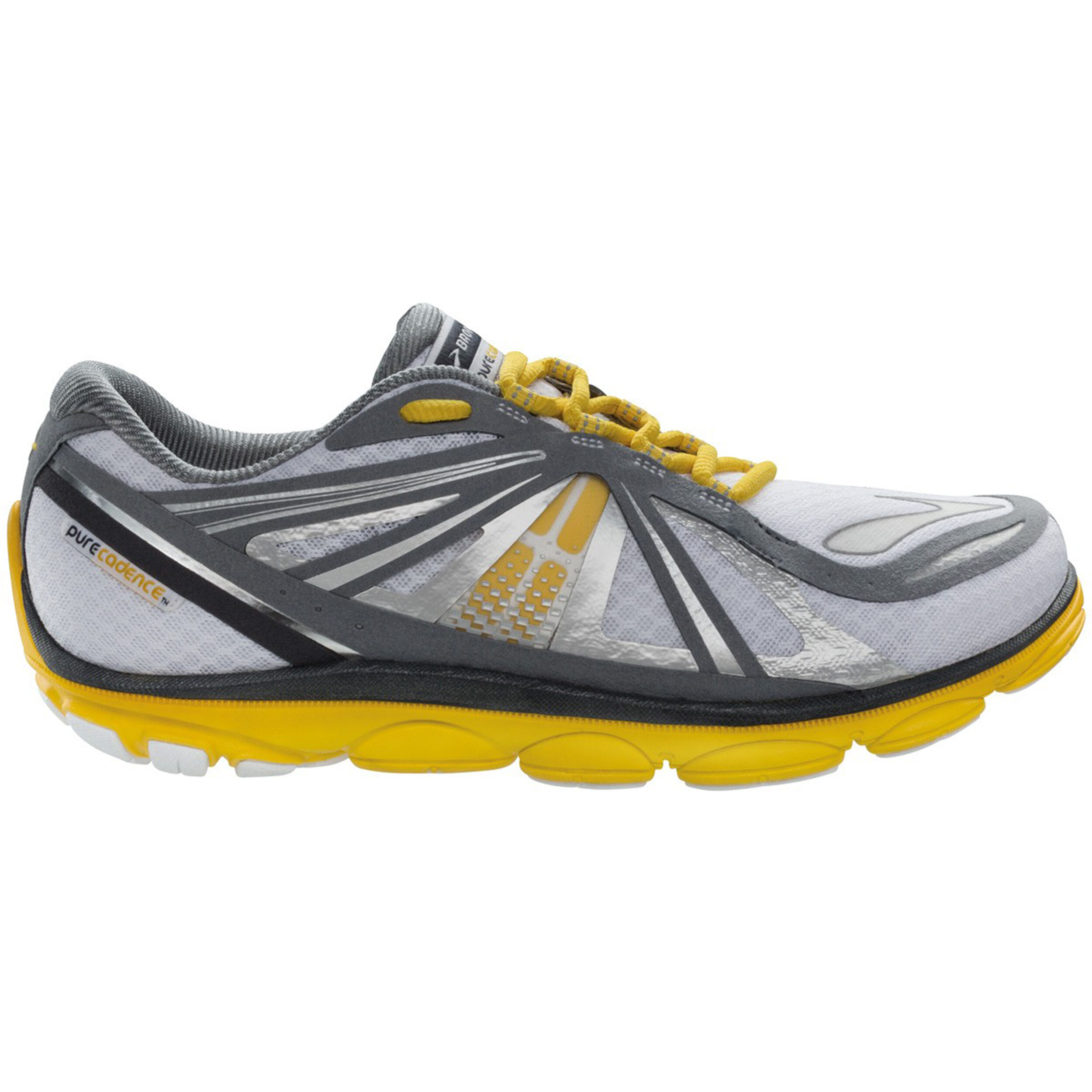 Brooks Pure Cadence 3 Natural Running Schuh Herren Wei Gelb
