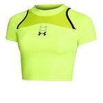 Under Armour Bekleidung Under Armour Run Anywhere Crop Laufshirt Damen-Grün,Schwarz