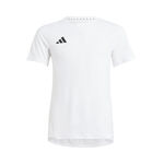 adidas Bekleidung adidas Teamwear Laufshirt Kinder-Weiß