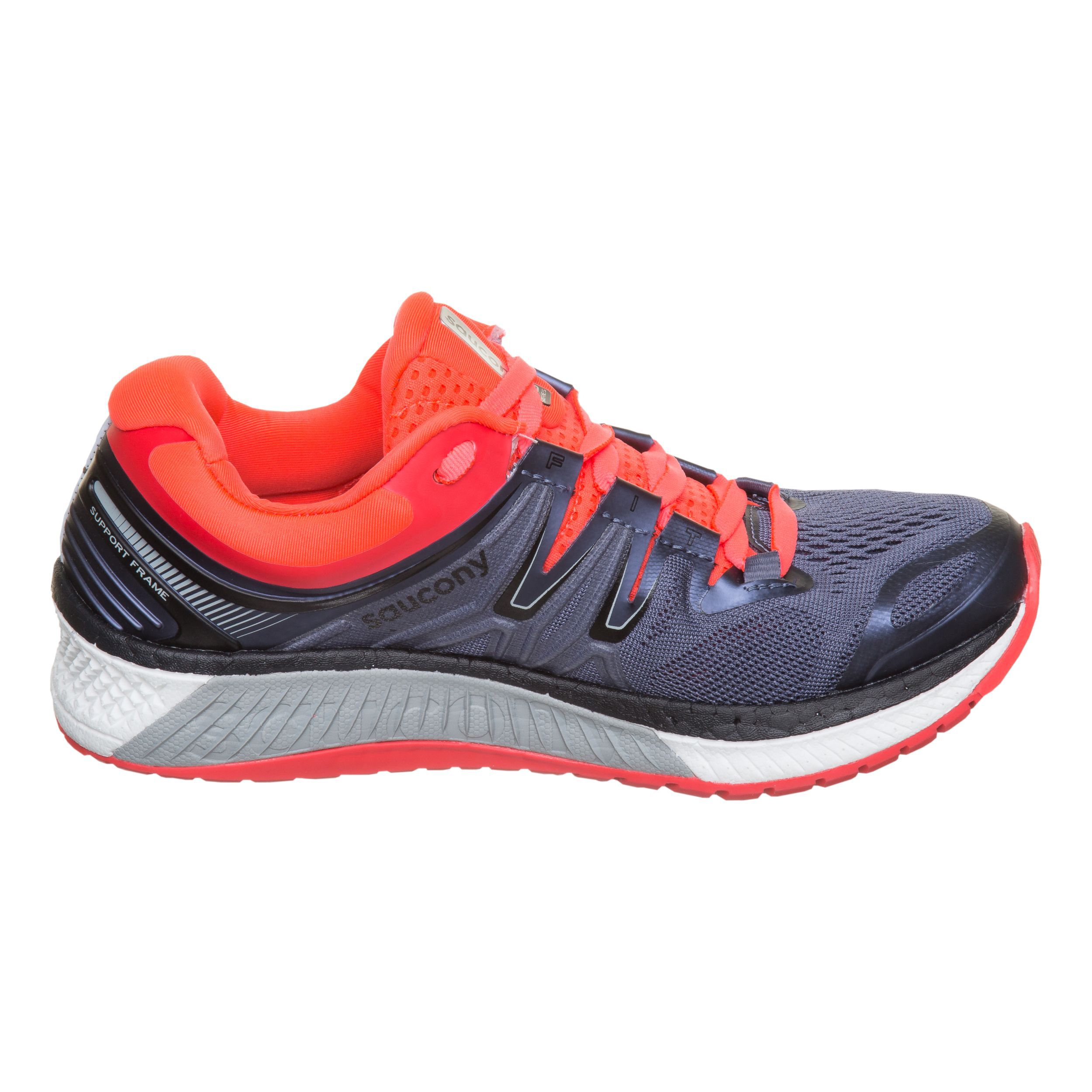 Saucony Hurricane ISO 4 Stabilitatsschuh Damen Grau Orange online kaufen Running Point DE