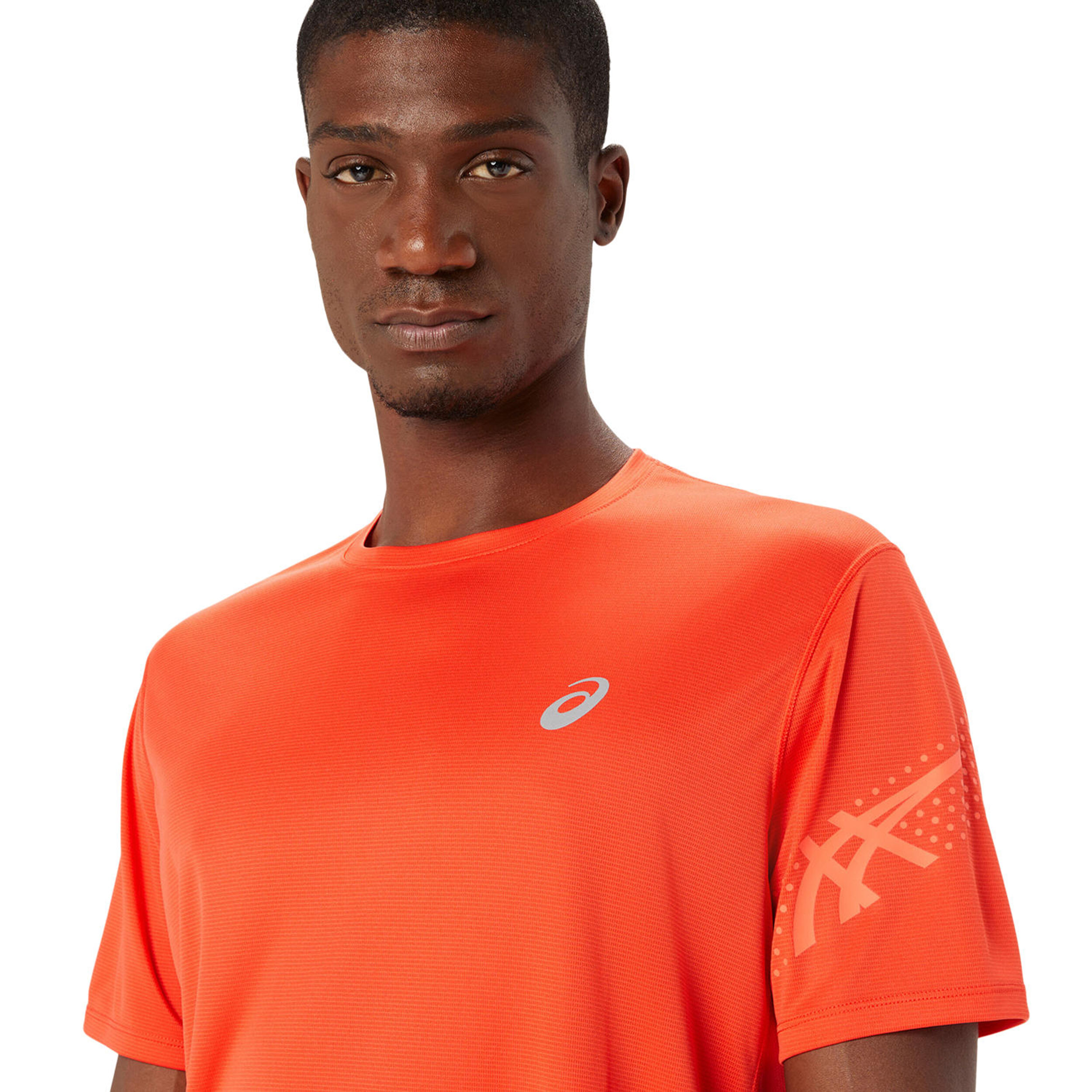 ASICS Icon Laufshirt Herren Rot Orange online kaufen Running Point DE