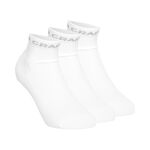 Craft Bekleidung Craft Core Dry Mid Laufsocken 3er Pack-Weiß