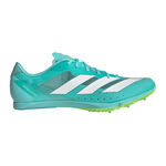 adidas Laufschuhe adidas Distancestar Spikeschuh-Türkis,Weiß