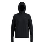 Odlo Bekleidung Odlo Essential Thermal Midlayer Laufshirt Damen-Schwarz