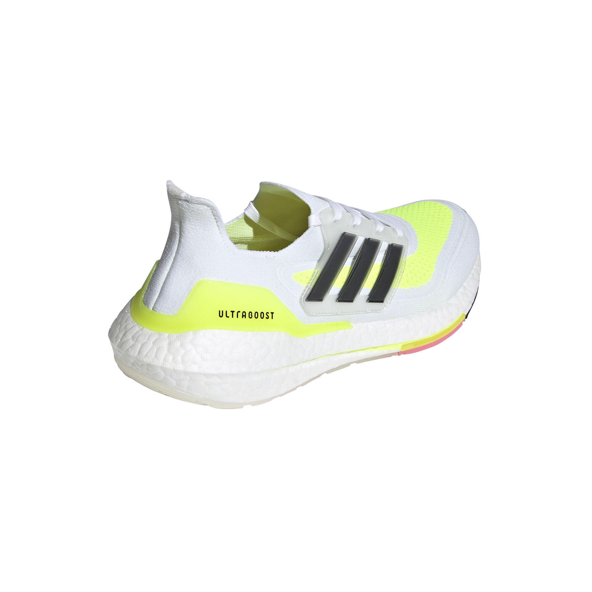 Ultraboost 21 Neutralschuh Herren Wei Neongelb
