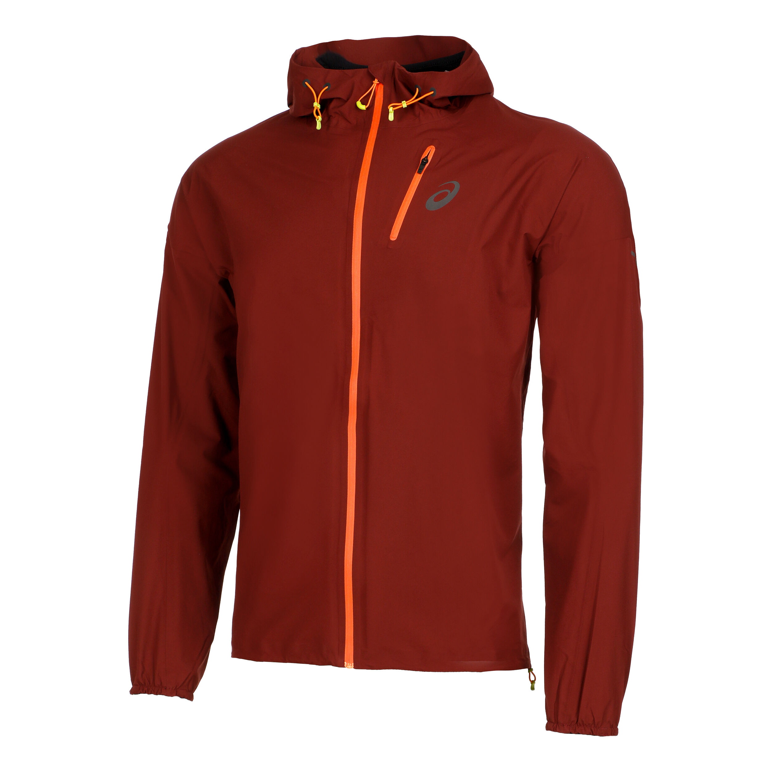 ASICS Fujitrail Waterproof Laufjacke Herren Dunkelrot Orange online kaufen Running Point DE
