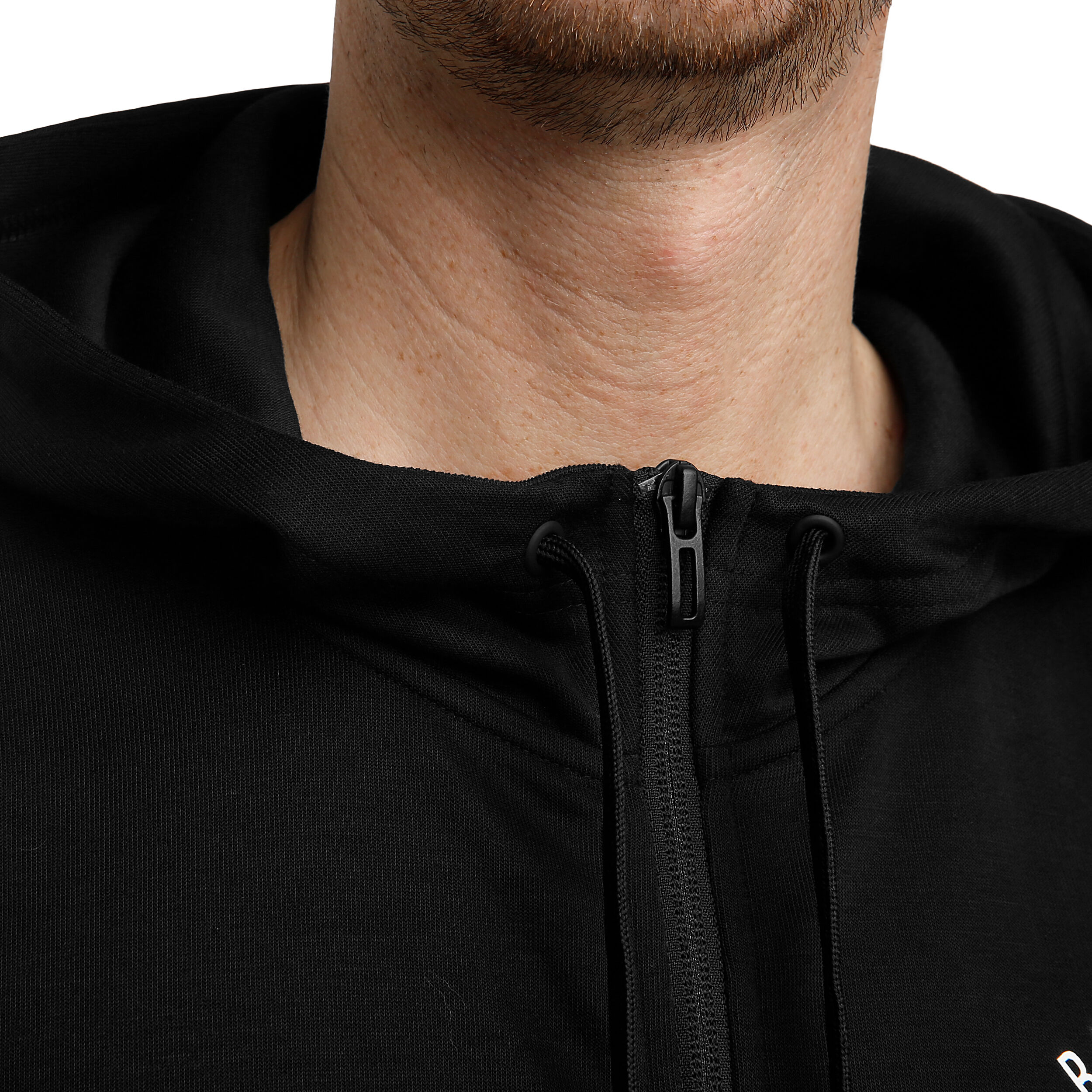 Sport ID Full Zip Trainingsjacke Herren Schwarz WeiB