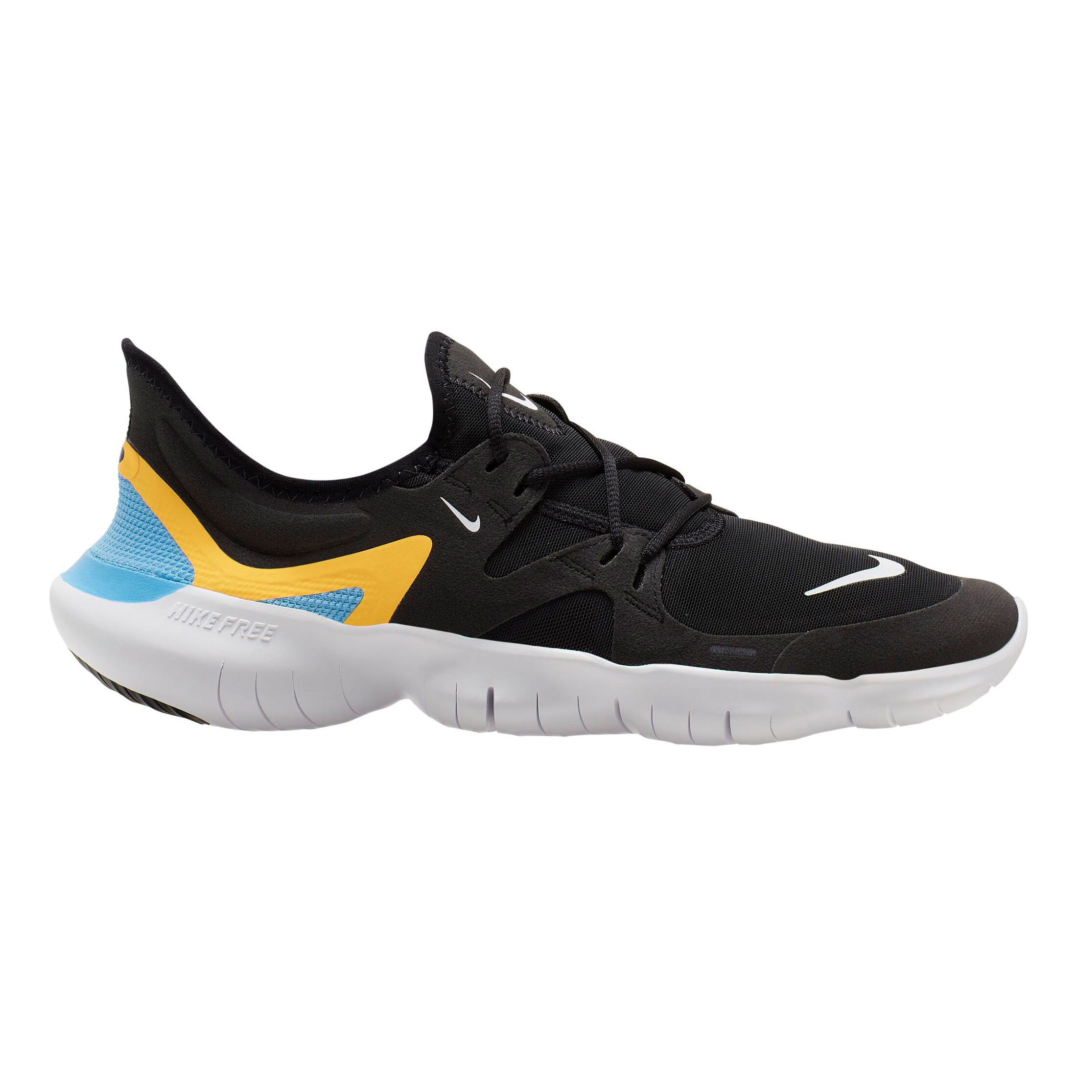 Nike Free 5.0 Natural Running Schuh Herren Schwarz Gelb online