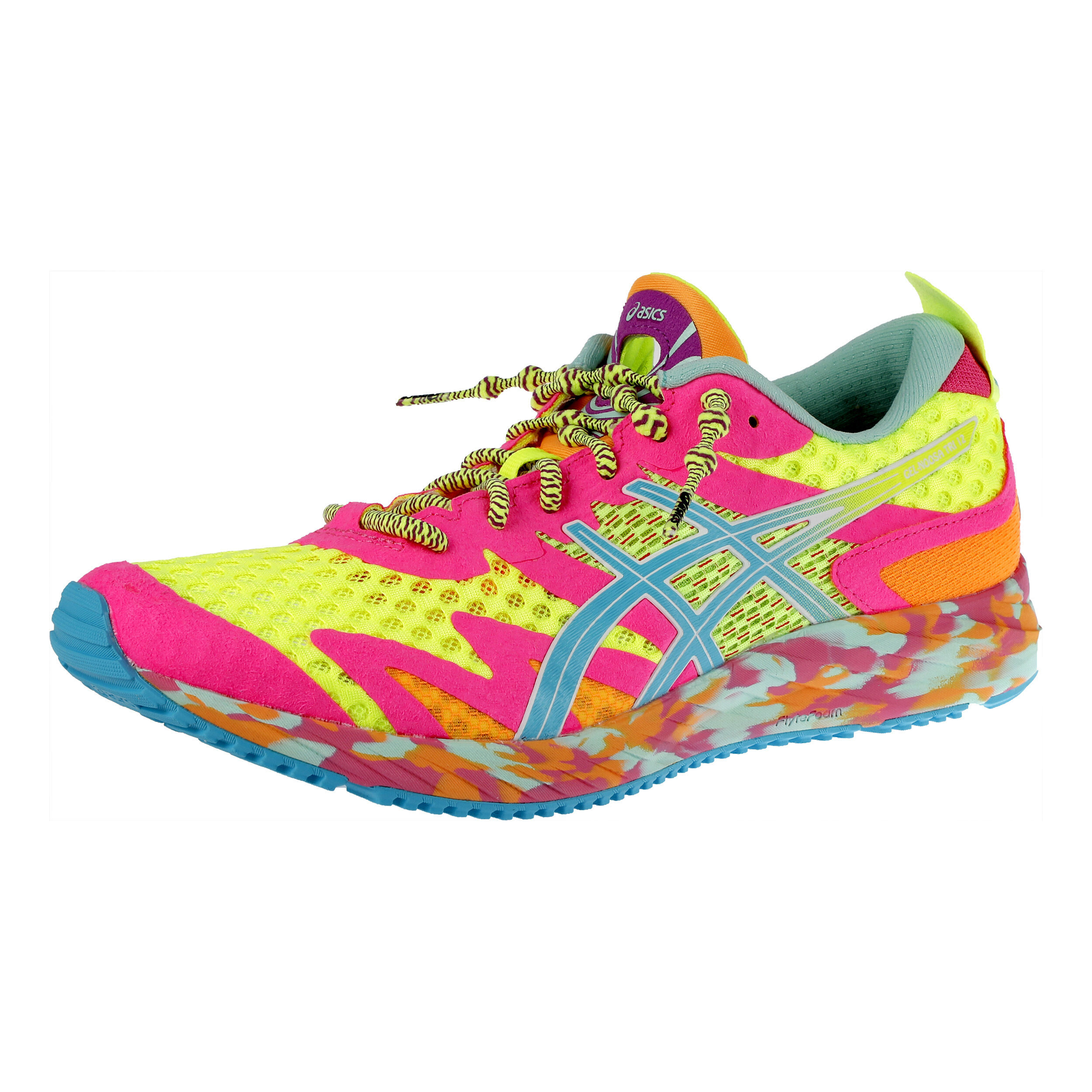 Gel Noosa Tri 12 Wettkampfschuh Damen Neongelb Mehrfarbig