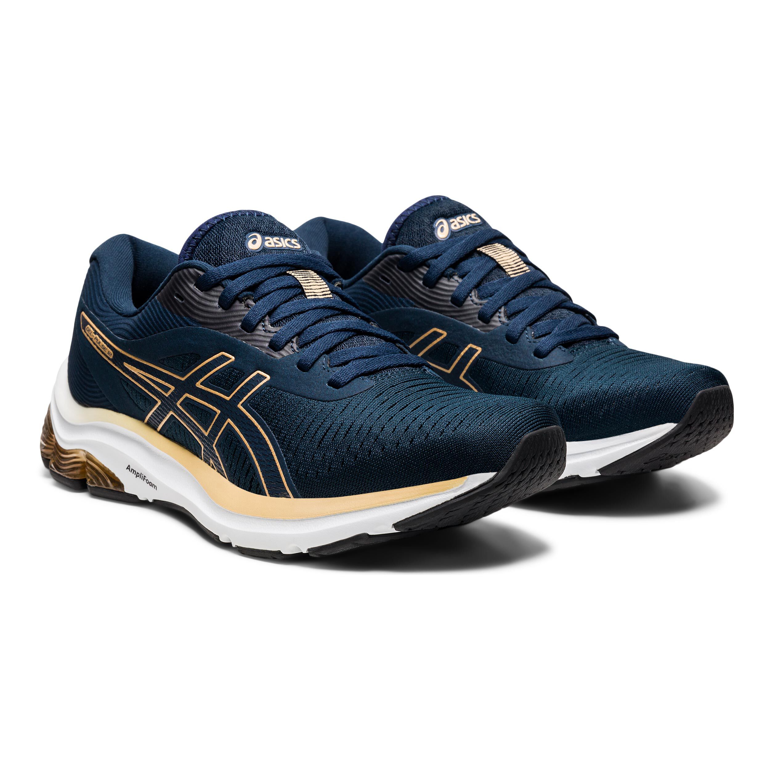 Gel Pulse 12 Neutralschuh Damen Dunkelblau Gold