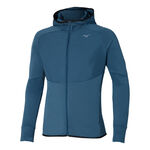 Mizuno Bekleidung Mizuno Warmalite Hybrid FZ Laufjacke Herren - blau, 
