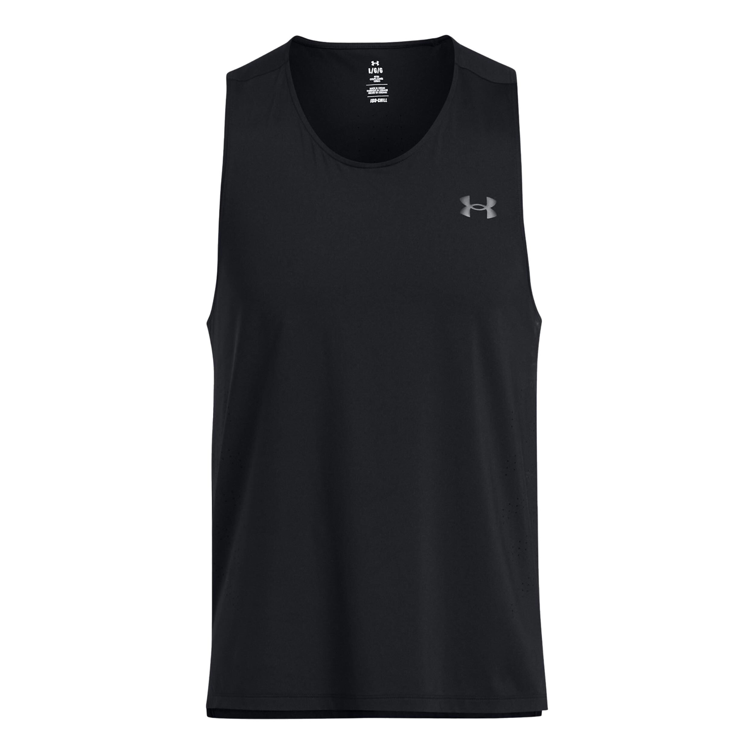 Laser Singlet Tank Top Herren Schwarz