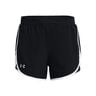 Fly By Elite 5in Shorts Damen-Schwarz,Weiß