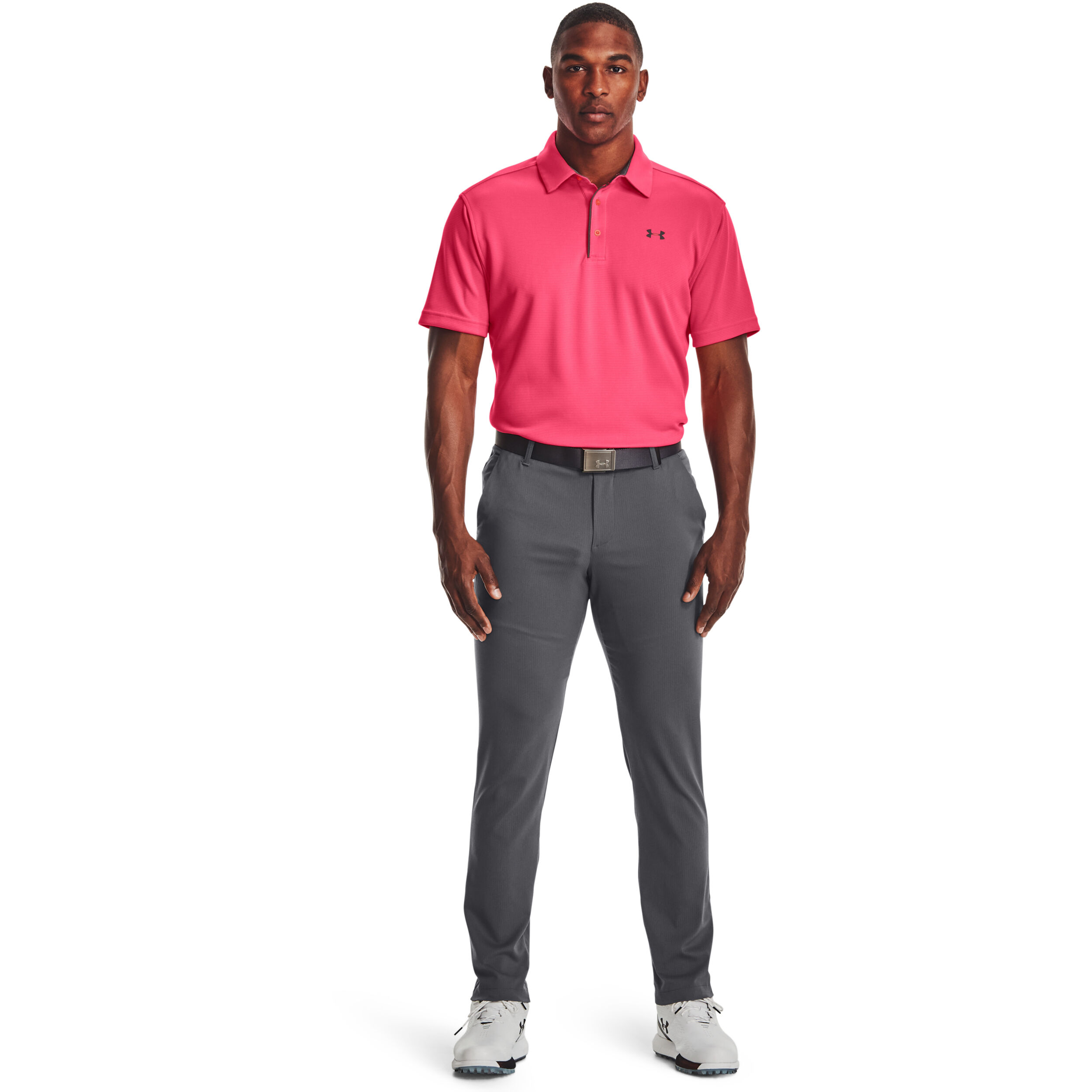 Under armour pink polo on sale