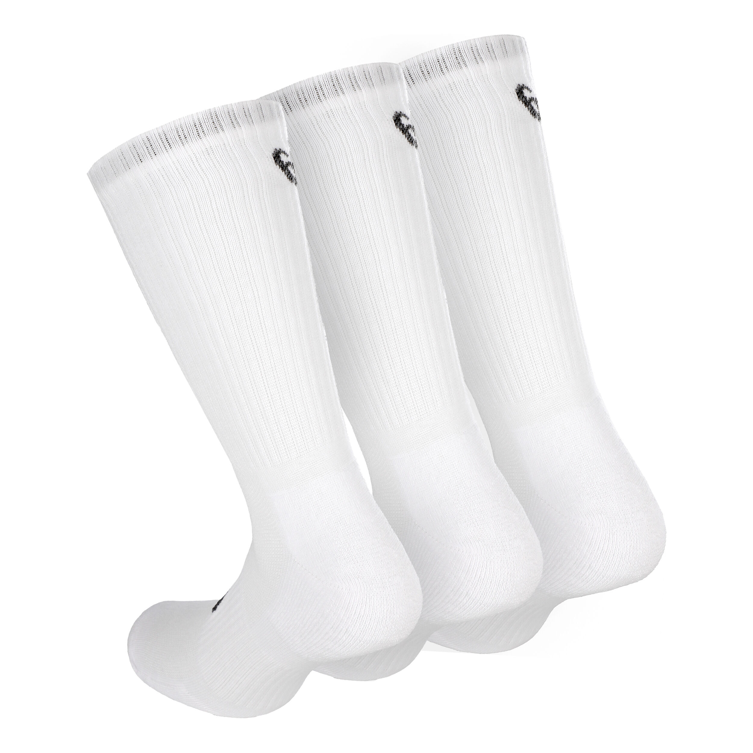 Crew Sportsocken 3er Pack WeiB Schwarz