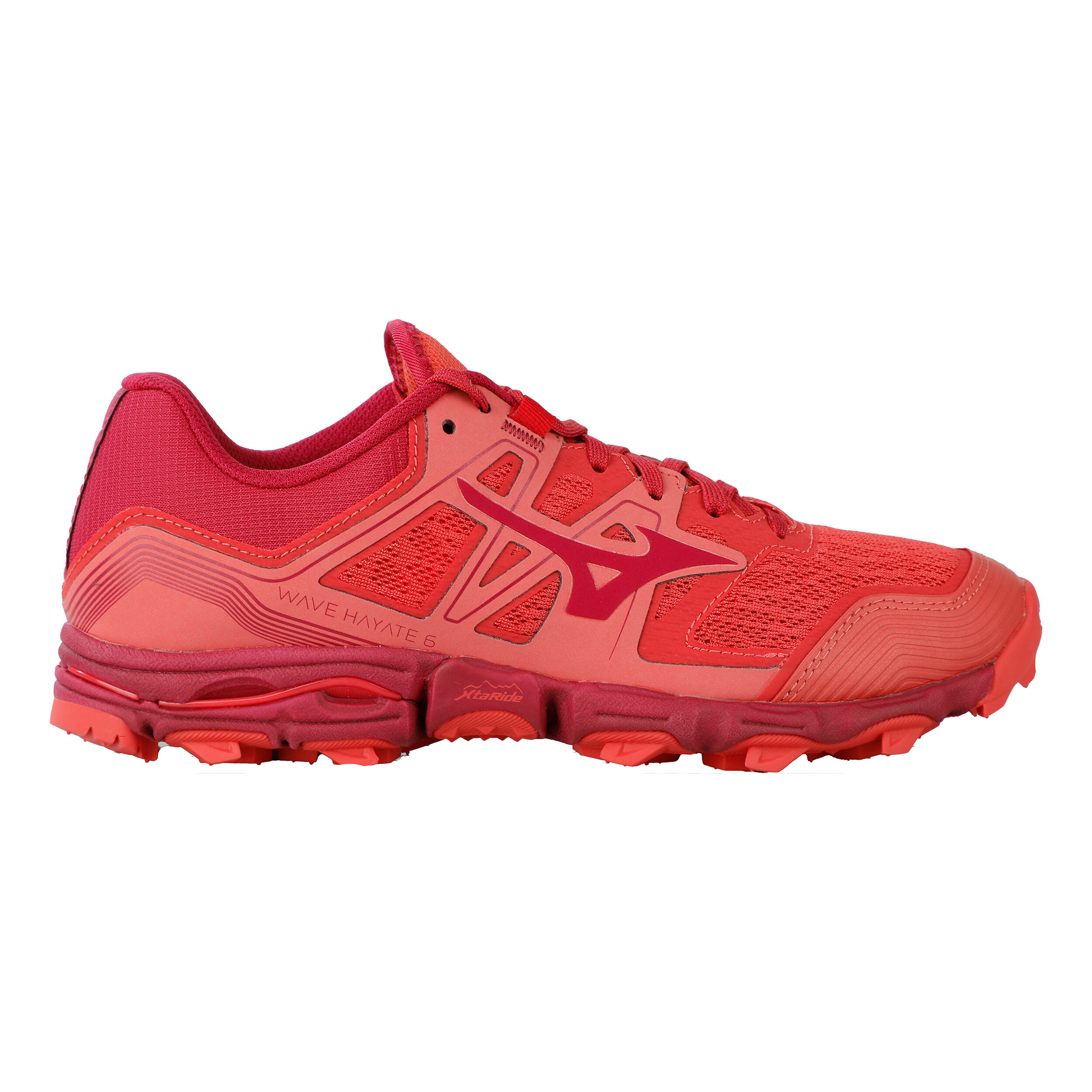 Mizuno Wave Hayate 6 Trailschuh Damen Orange Koralle in GroBe 40 5 online kaufen Running Point DE