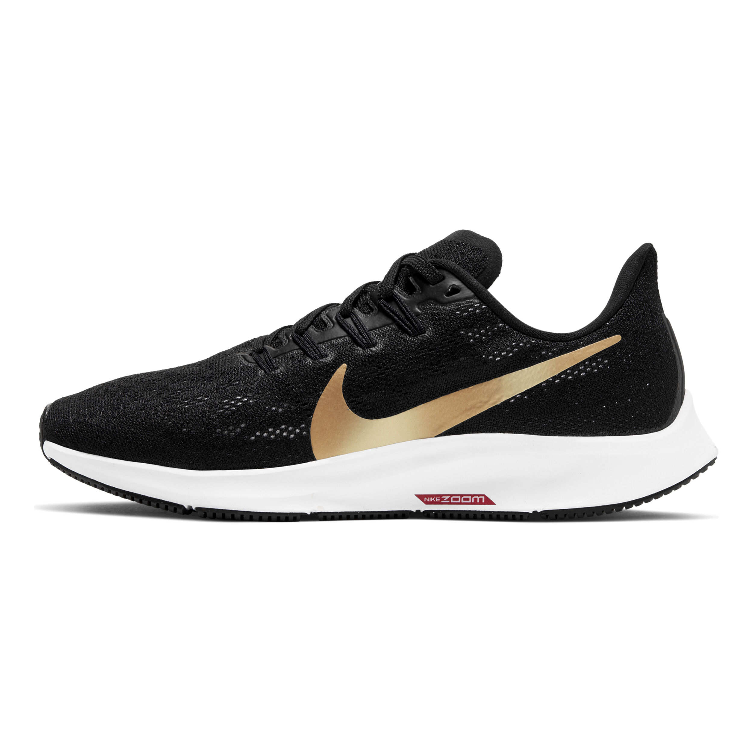 Black and gold nike zoom best sale