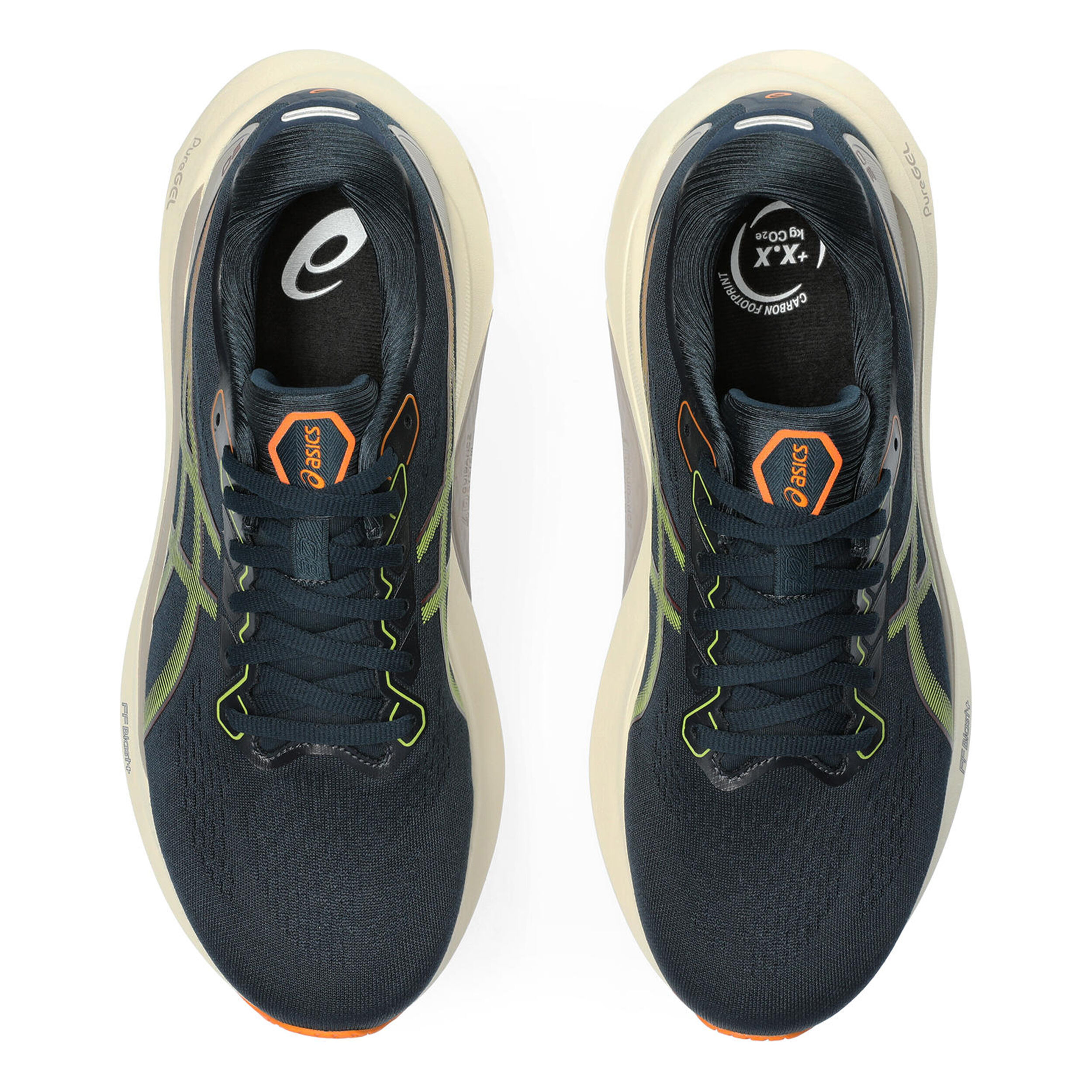 ASICS Gel Kayano 30 Stabilitatsschuh Herren Dunkelblau Neongrun in GroBe 46 5 online kaufen Running Point DE