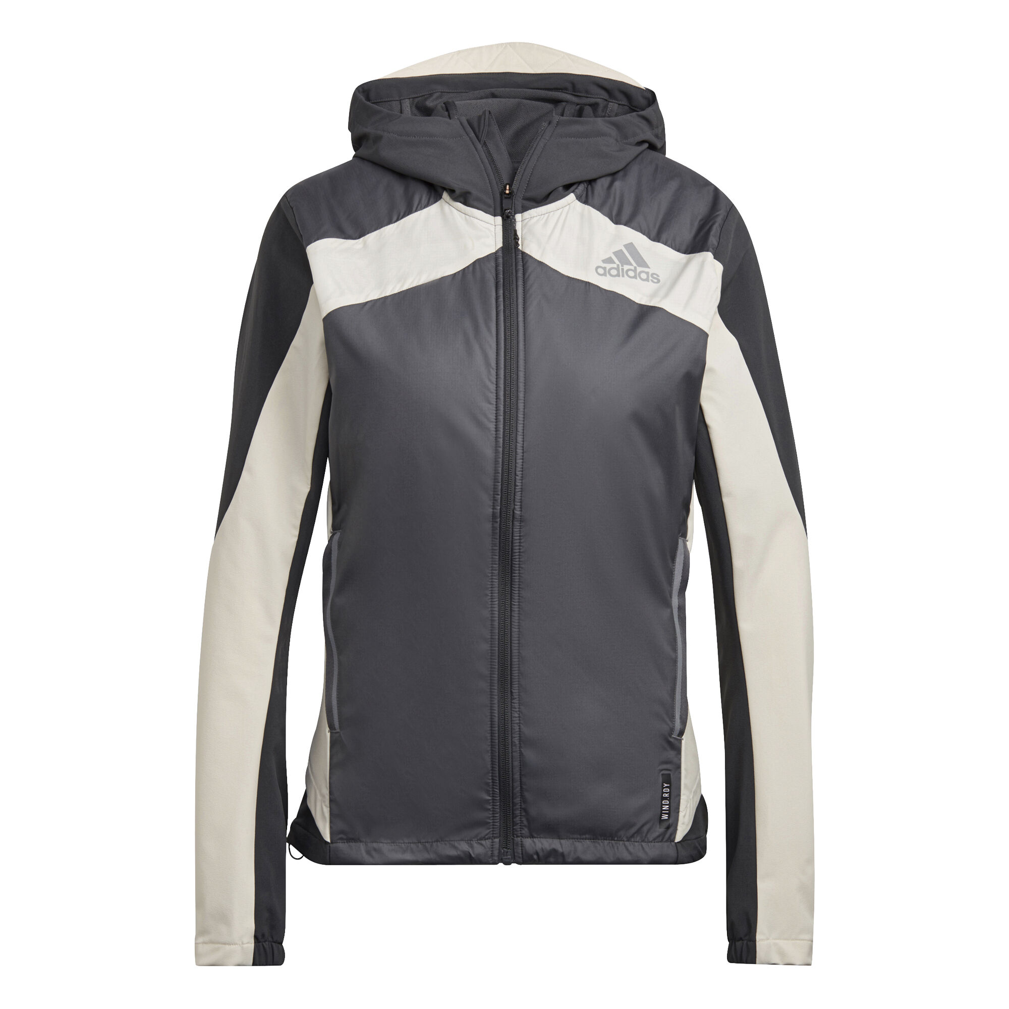 adidas Marathon Laufjacke Damen Grau Creme online kaufen Running Point DE