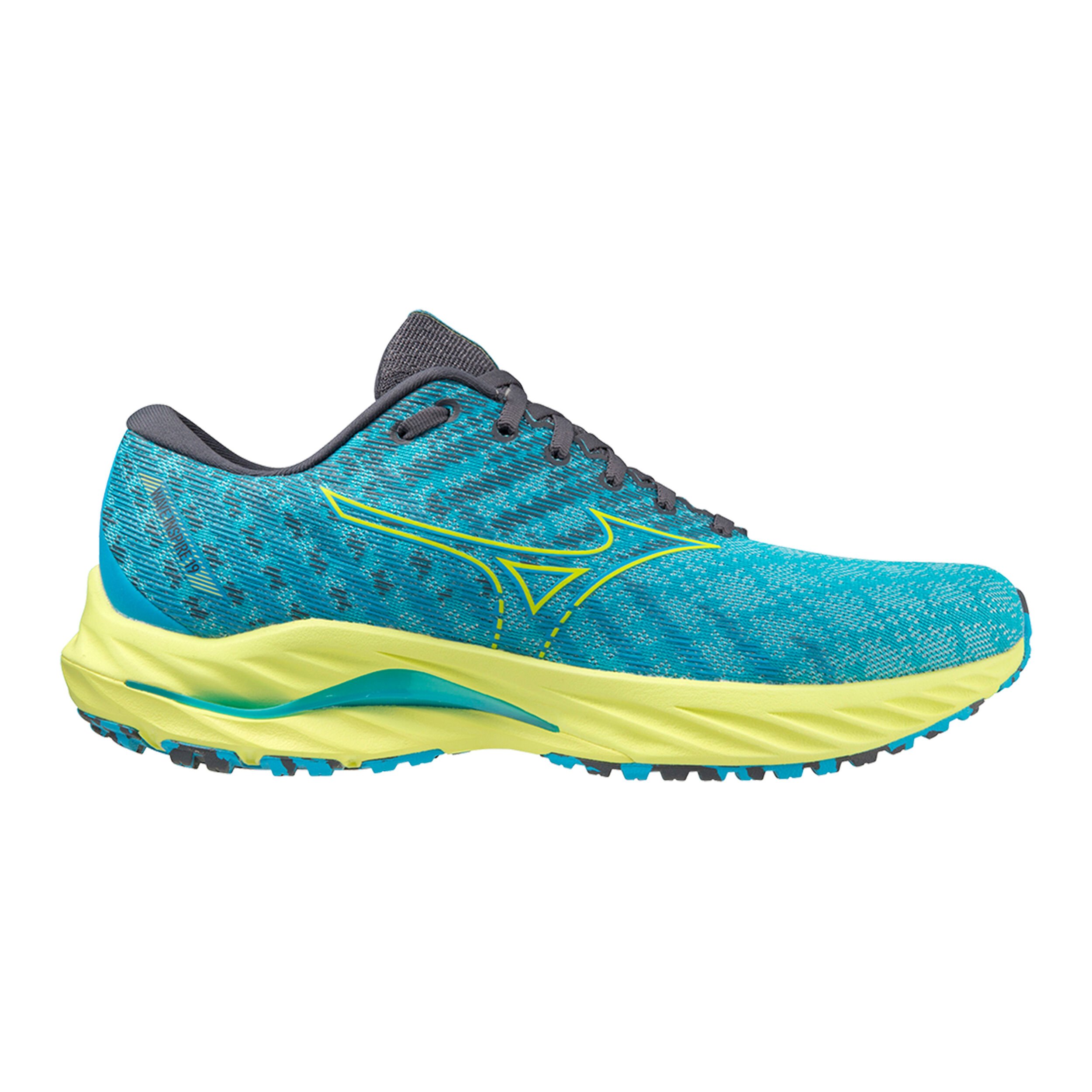 Wave Inspire 19 Stabilitatsschuh Herren Blau Neongelb