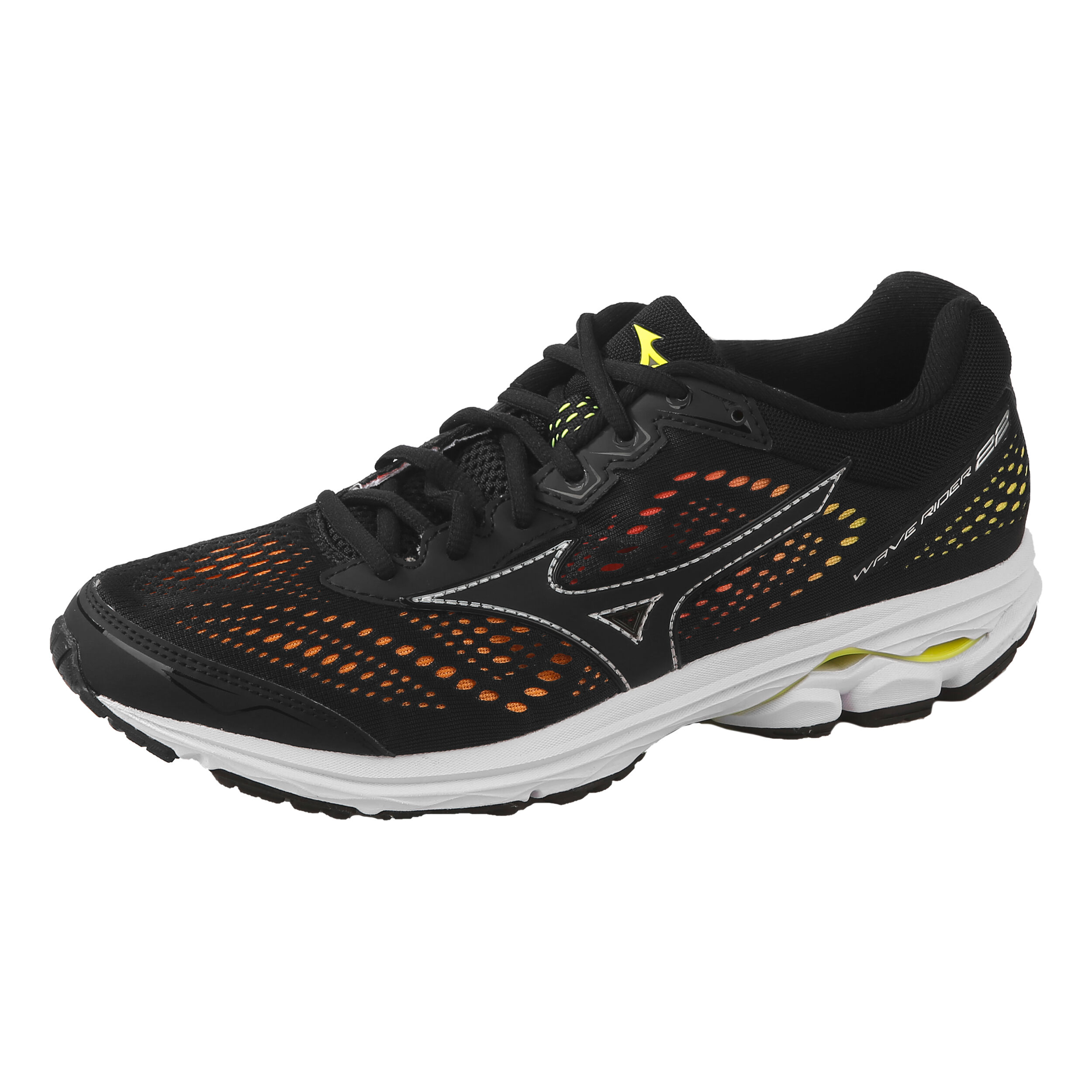 Mizuno Wave Rider 22 Osaka Neutralschuh Damen Schwarz Neongelb online kaufen Running Point DE