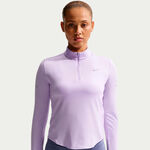 Nike Bekleidung Nike Swift Half-Zip Laufshirt Damen - lila, silber