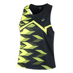 ASICS Bekleidung ASICS Light Graphic Tank-Top Damen-Dunkelblau,Neongelb