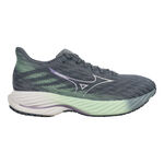 Mizuno Laufschuhe Mizuno Wave Rider 28 Neutralschuh Damen-Petrol,Weiß