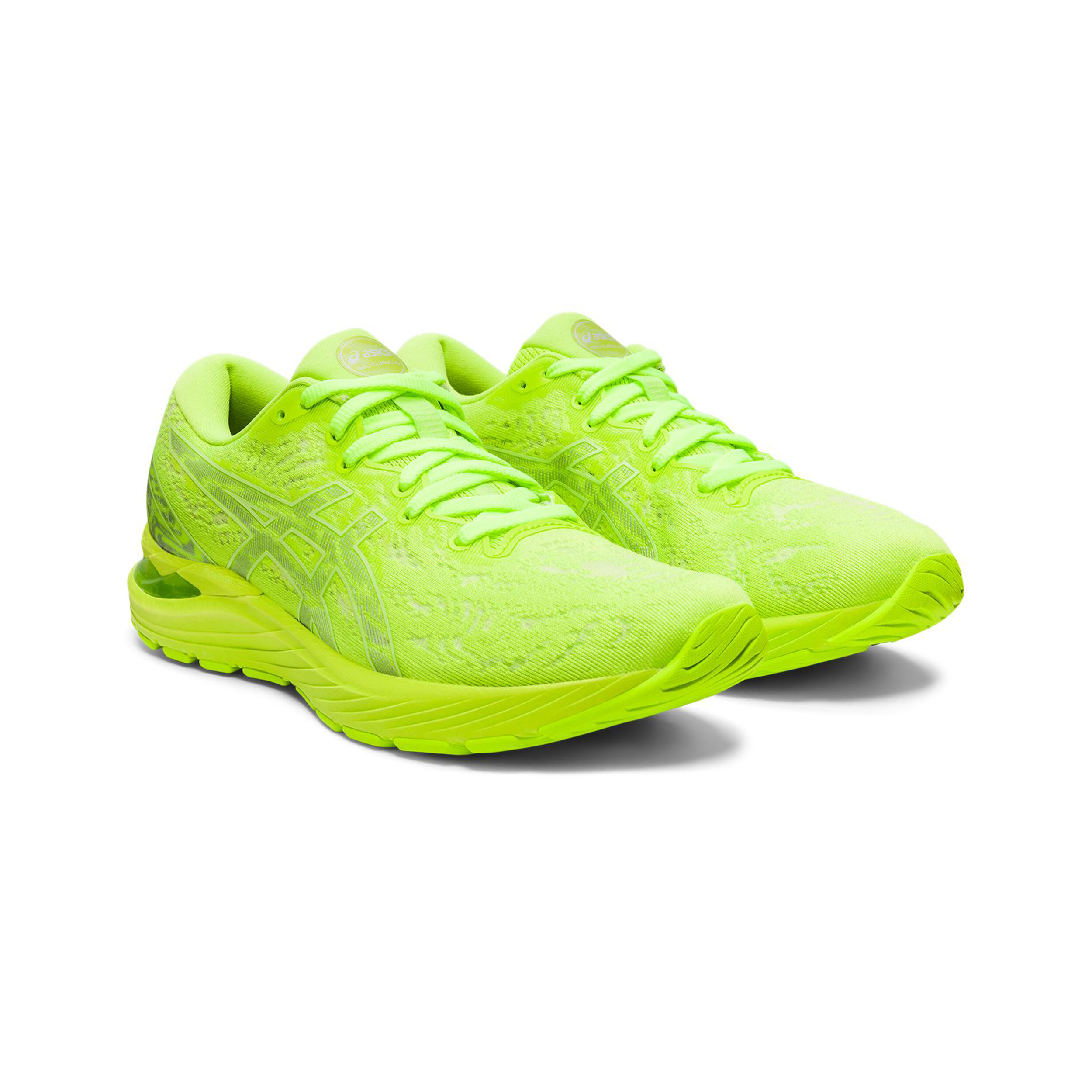 Asics green running shoes clearance