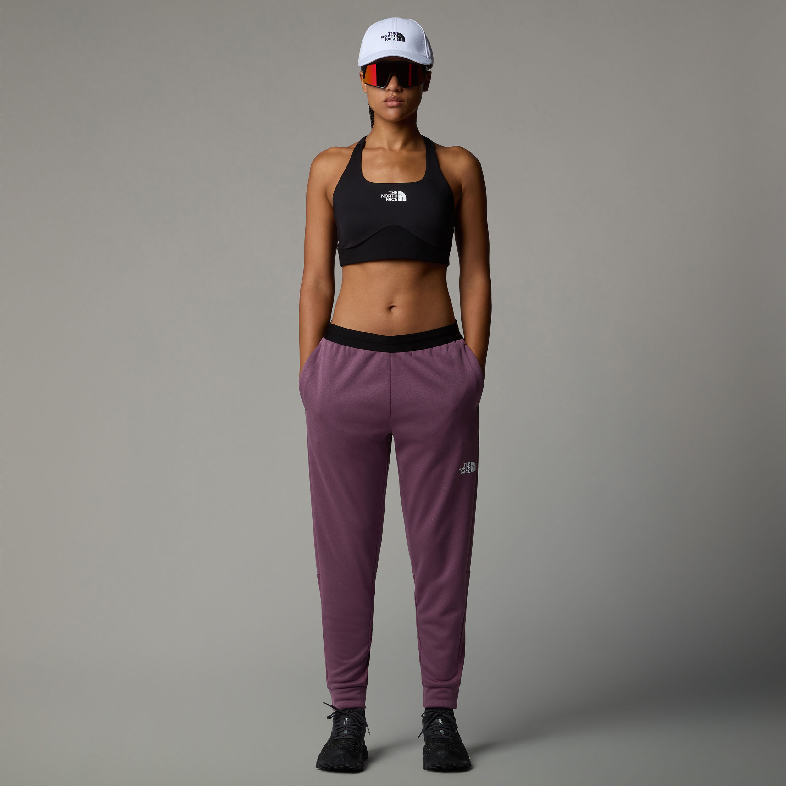 Mountain Athletics Fleece Laufhose Damen Lila