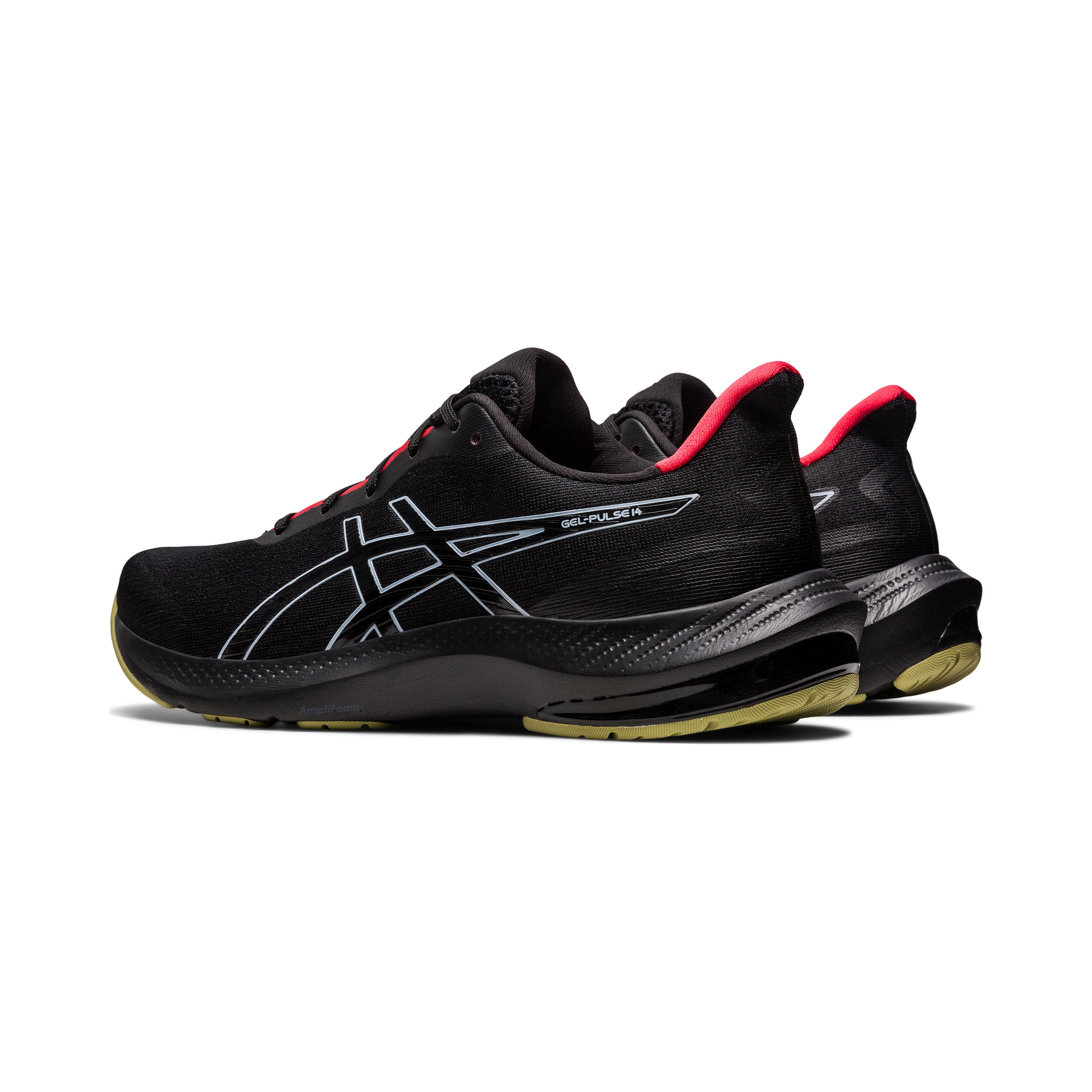 Gel Pulse 14 Neutralschuh Herren Schwarz Rot