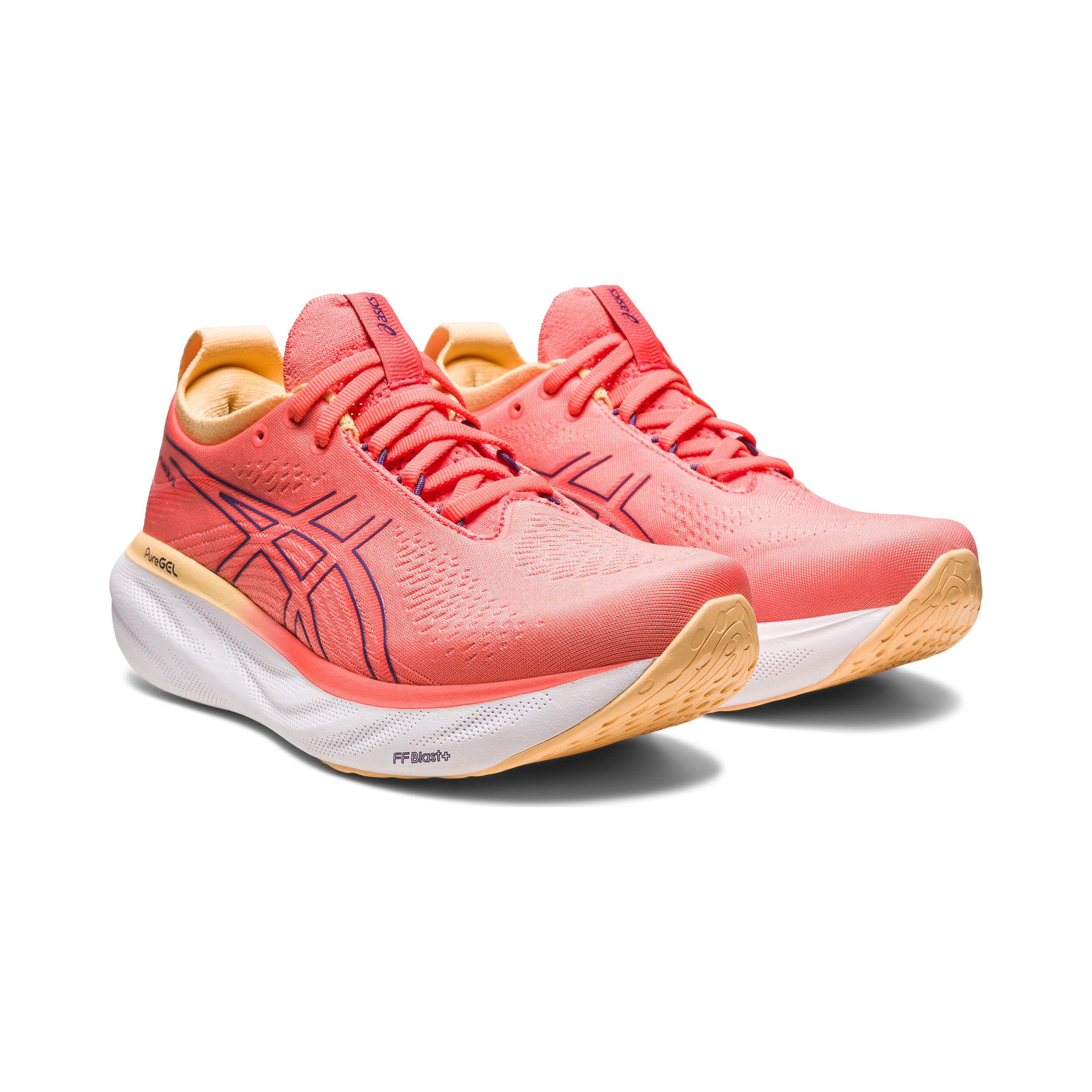 Gel Nimbus 25 Neutralschuh Damen Orange Lila