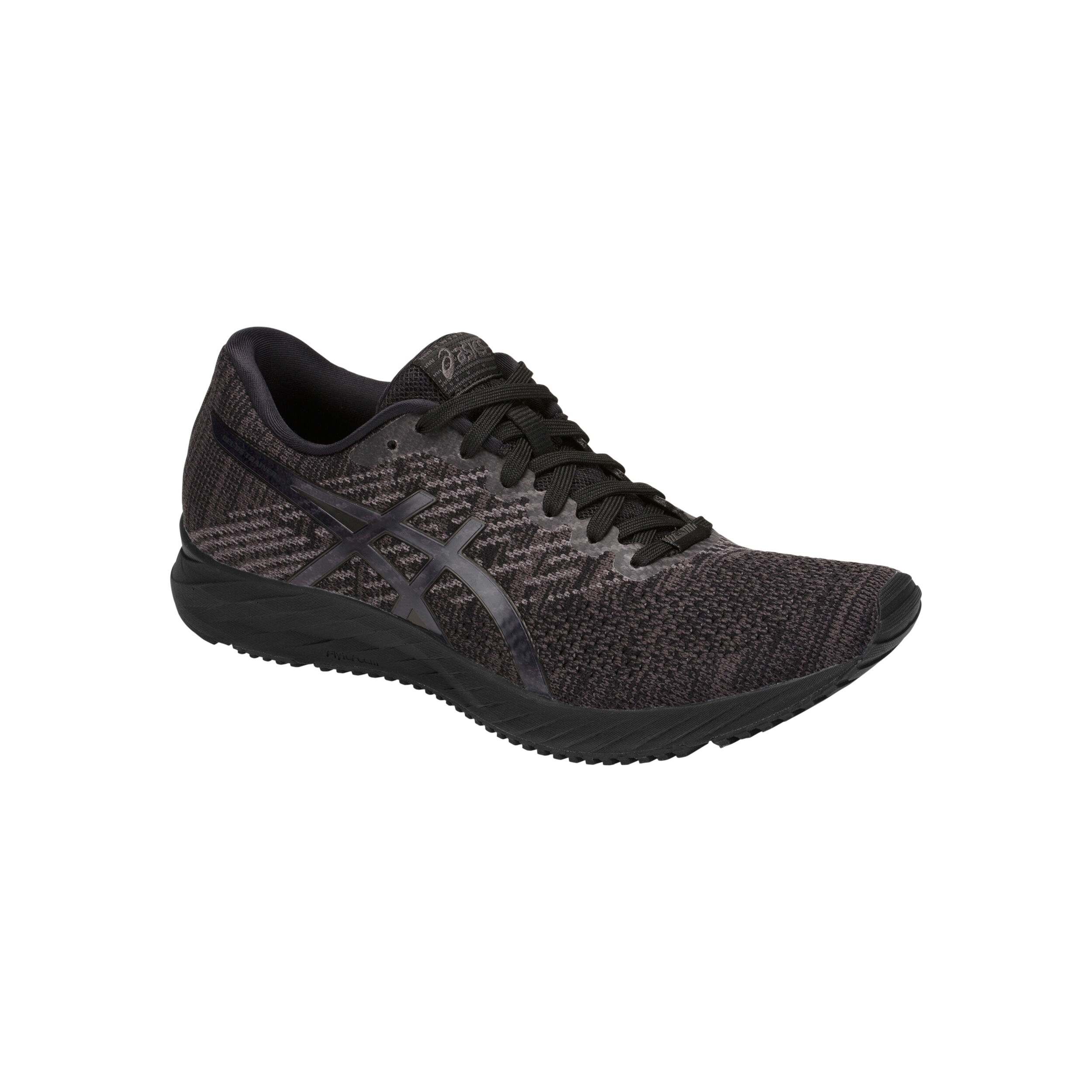 Gel DS Trainer 24 Wettkampfschuh Damen Schwarz Schwarz Glanzend