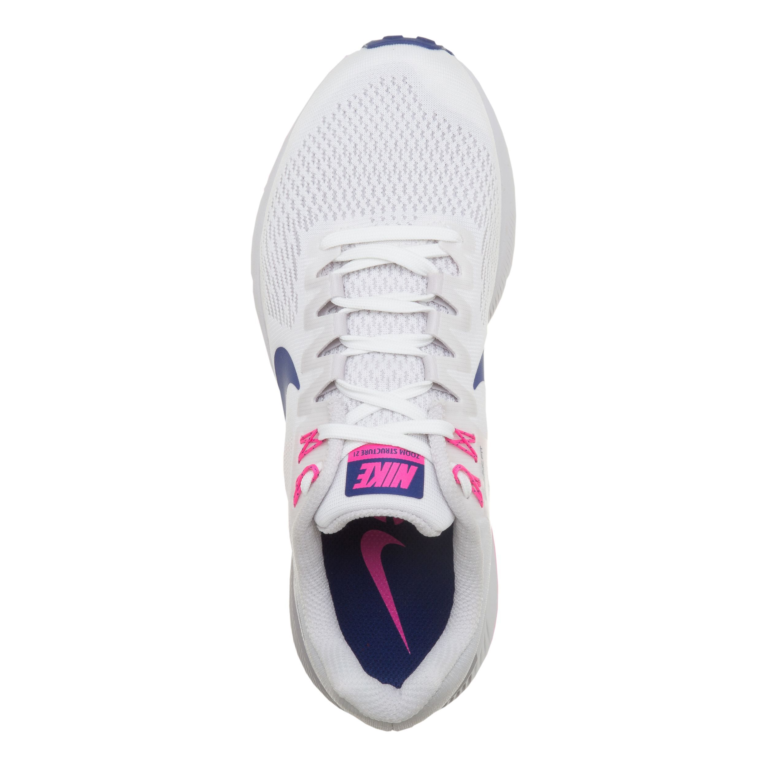 Air Zoom Structure 21 Stabilitatsschuh Damen WeiB Pink