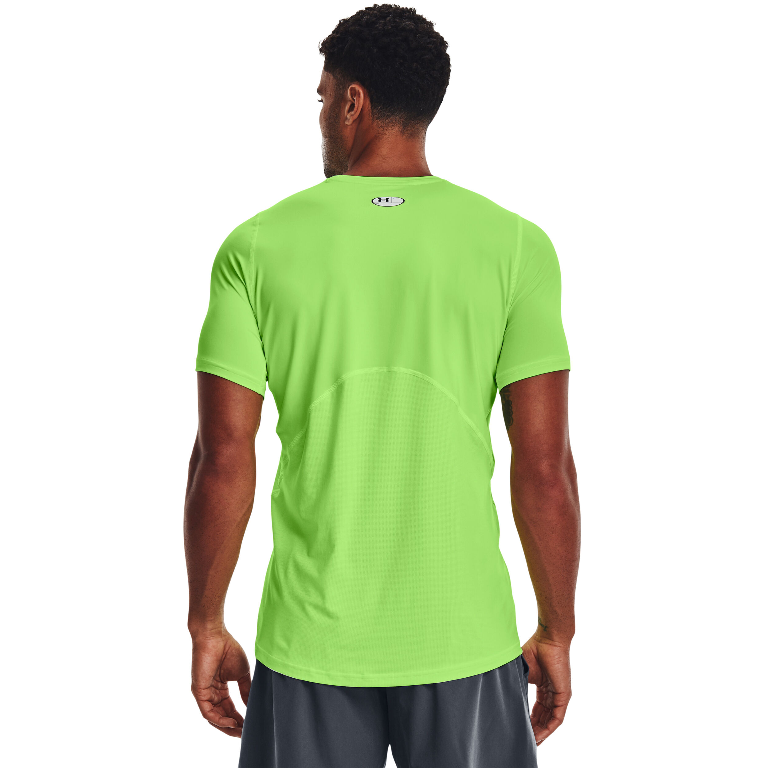 Under armour lime green shirt discount