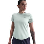 Nike Bekleidung Nike Swift Tee Laufshirt Damen-oliv, silber