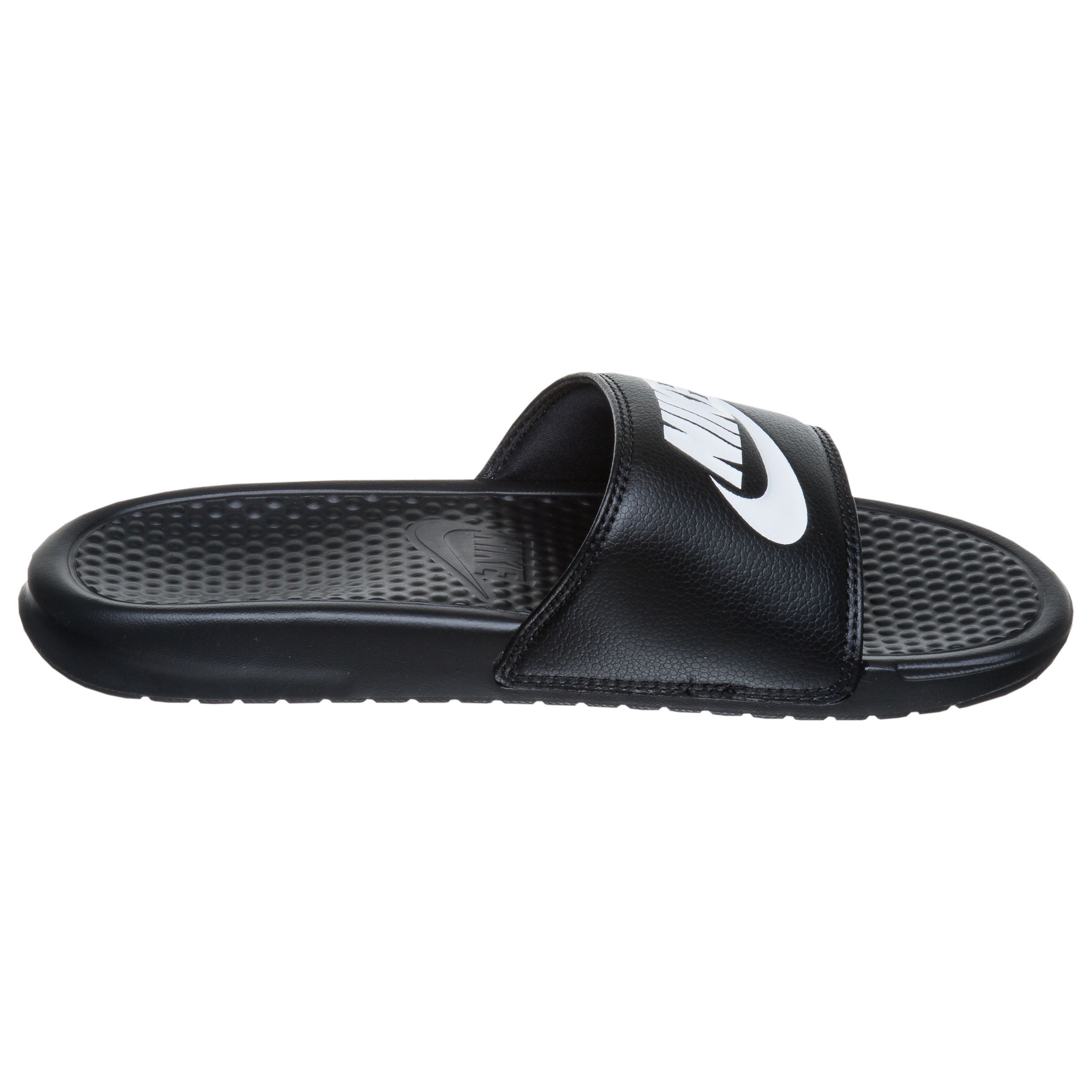 Benassi Just Do It Badelatschen Herren Schwarz WeiB