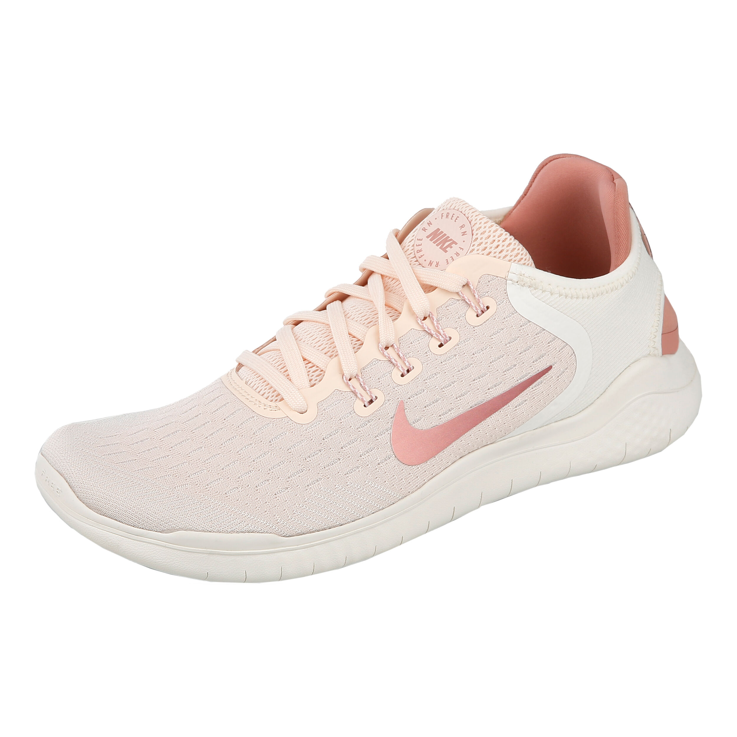 Free Run 2018 Natural Running Schuh Damen Creme Rosa