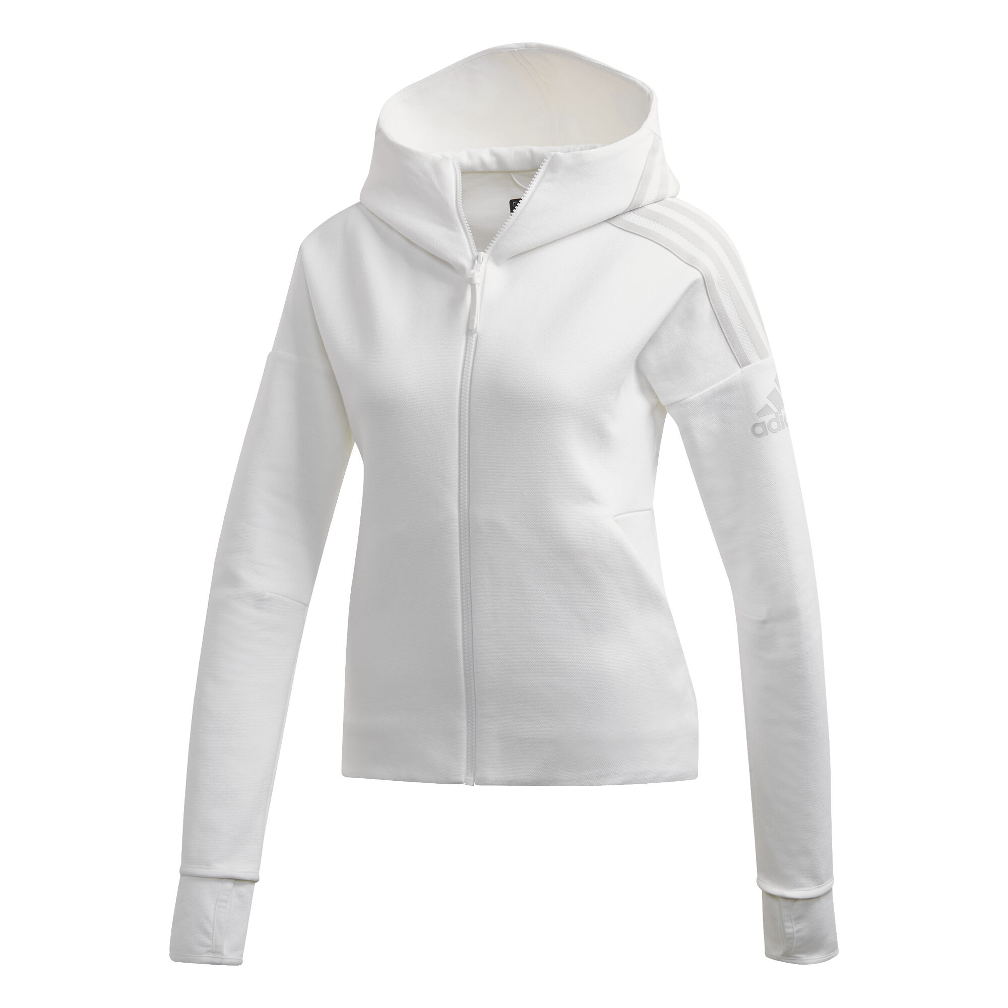 Z.N.E. Trainingsjacke Damen WeiB Hellgrau