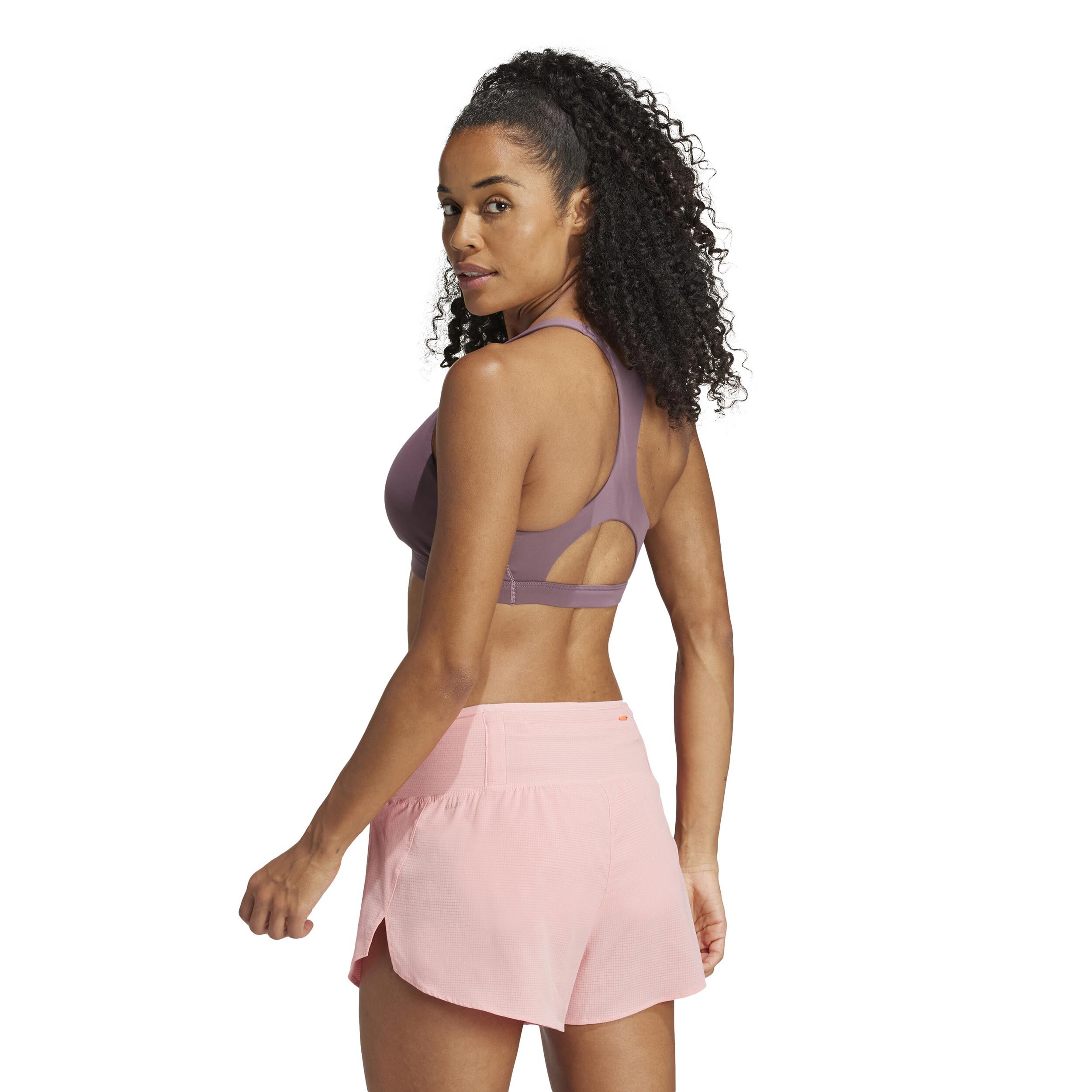 Adizero Essentials Run Medium Support Sport BH Damen Lila