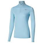 Mizuno Bekleidung Mizuno Core Impulse Half Zip Laufshirt Damen-hellblau