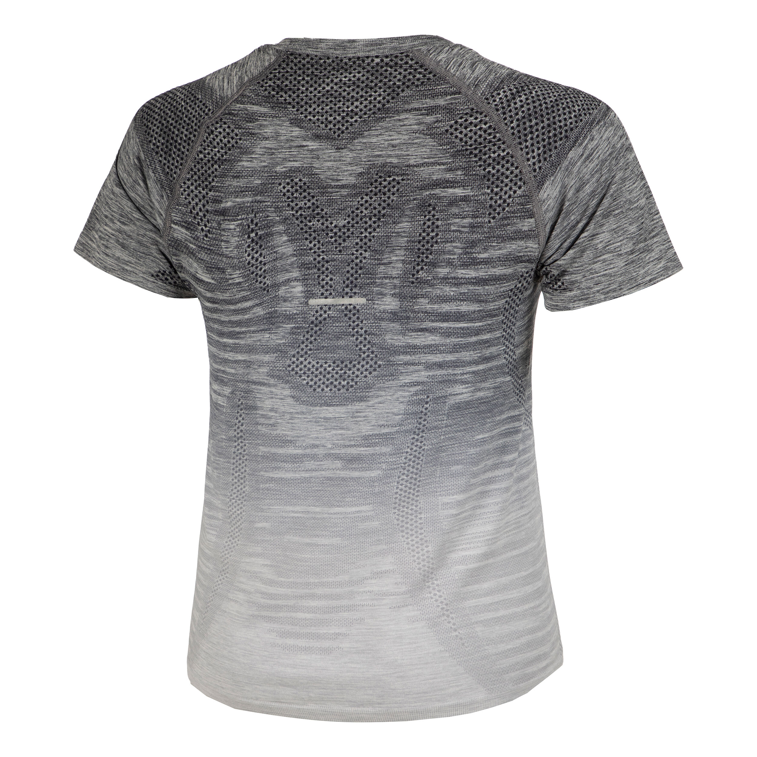 Seamless Laufshirt Damen WeiB Grau