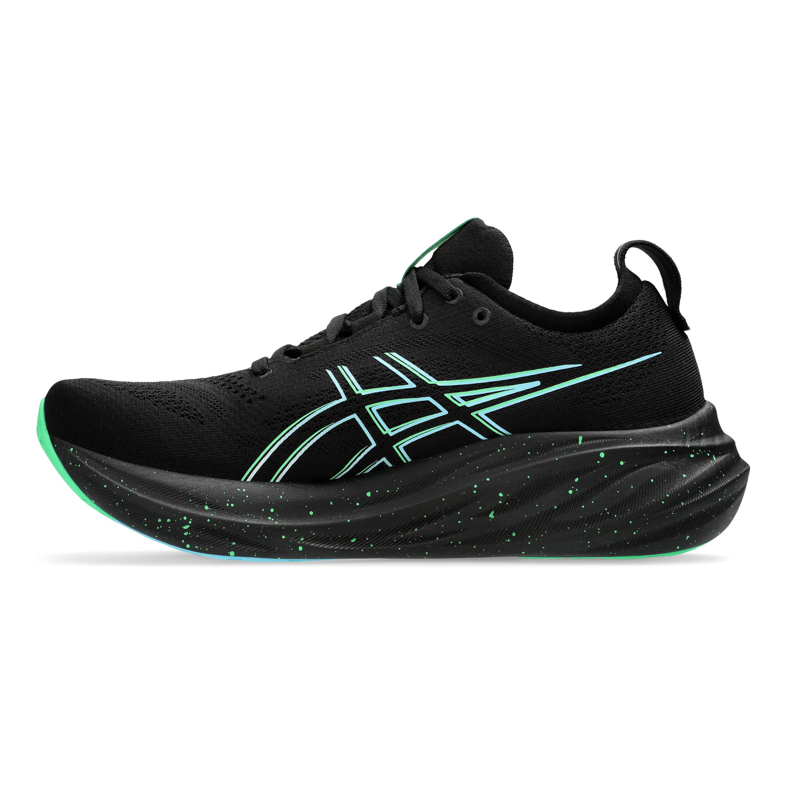 Gel Nimbus 26 Neutralschuh Herren Schwarz Neongrun